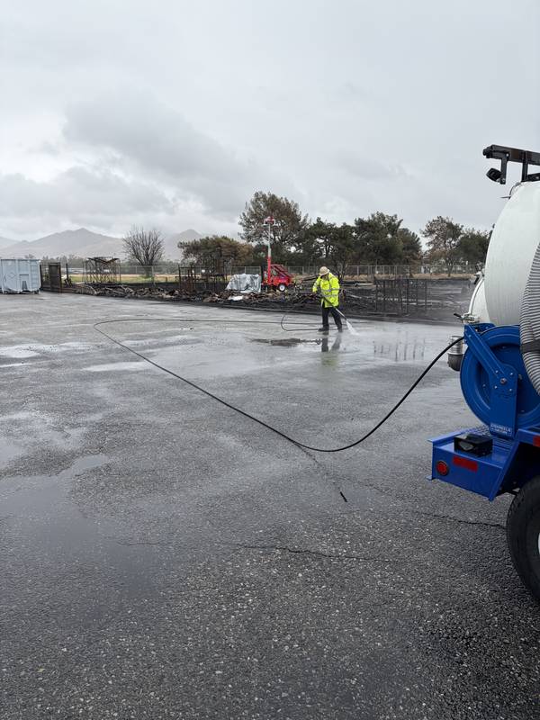 Structure fire cleanup